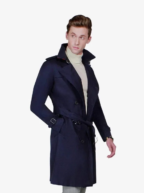 Fashion Jackets Navy Raincoat