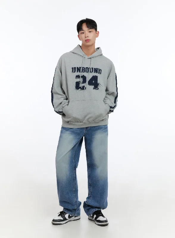 Fashionable Hoodies Men's Wide Fit Denim Jeans IS412