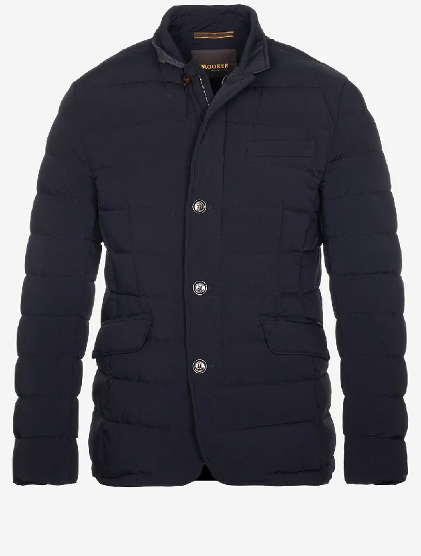 Bold Prints Zayn KN Puffa Coat Navy