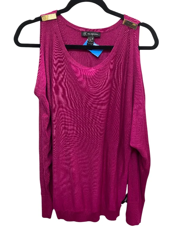 Cozy Hoodies Top Long Sleeve By Inc In Purple, Size: M