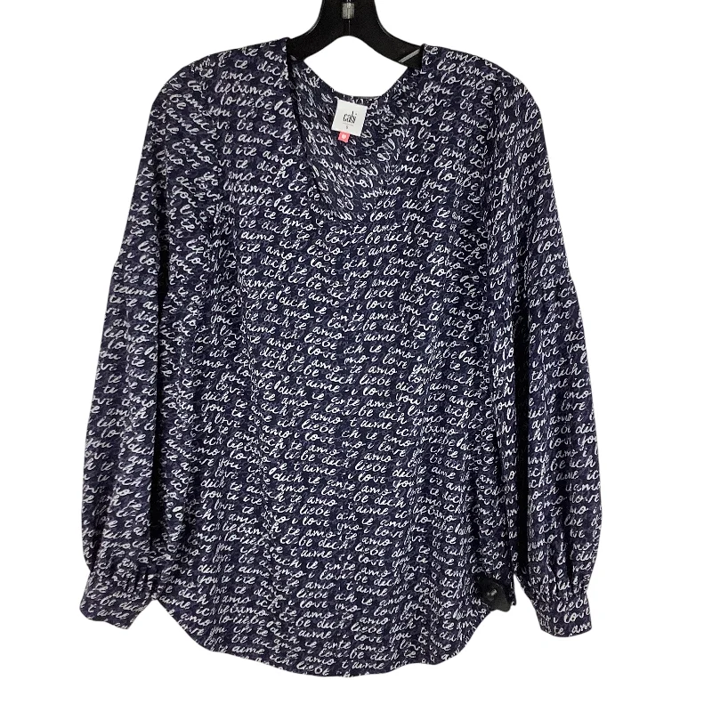 Urban Pants Top Long Sleeve By Cabi In Navy, Size: S