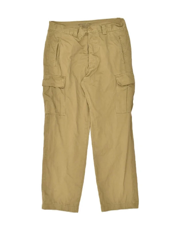 Street Styles RIFLE Mens Big Open Sky Straight Cargo Trousers W34 L34  Khaki Cotton