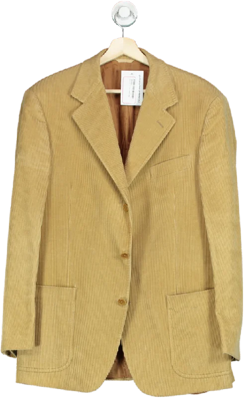 Fashionable Hoodies Paul & Shark Beige Corduroy Blazer UK XXL