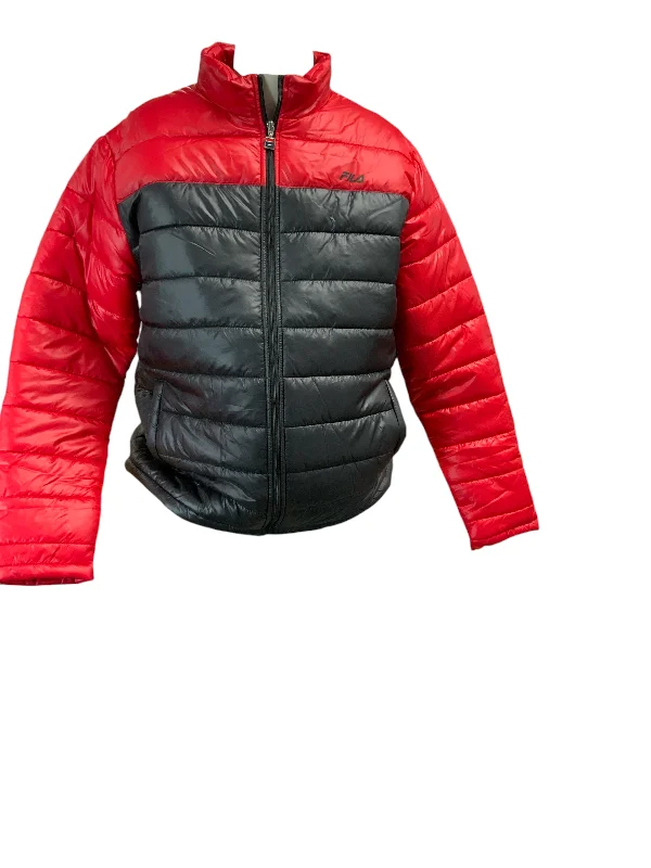 Classic Suits NWT Fila Men's Black Red Puffer XL