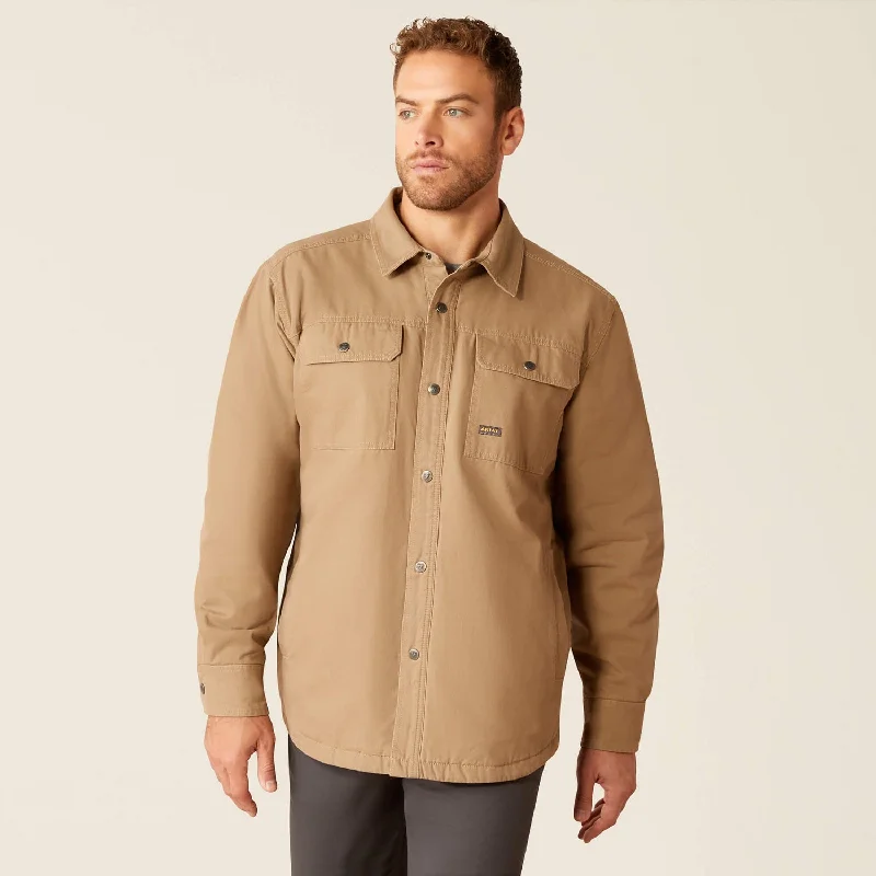 Winter Fashion Ariat Men's Rebar Canvas Snap-Front Shirt Jacket