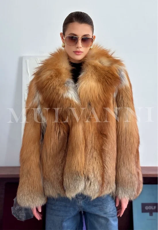 Bold Shirts IZABELA Red Fox Fur Coat