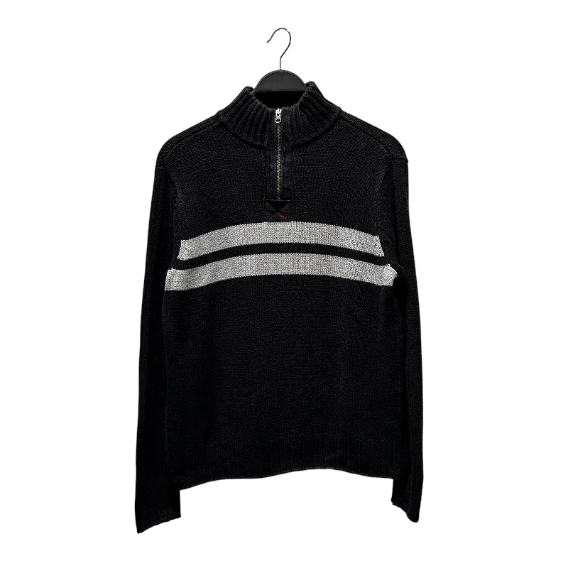 Functional Tops POLO RALPH LAUREN/Sweater/M/Cotton/BLK/QUARTER ZIP