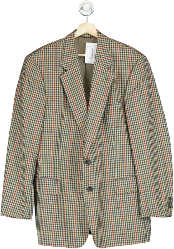 Smart Accessories Burberrys Multicolour Checkered Blazer UK XXL