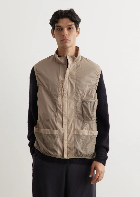 Trendy Basics Tech Reversible Wind Shield Vest Jacket