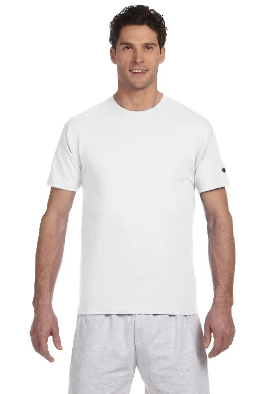 Classic Coats Champion Mens Short Sleeve Crewneck T-Shirt - White