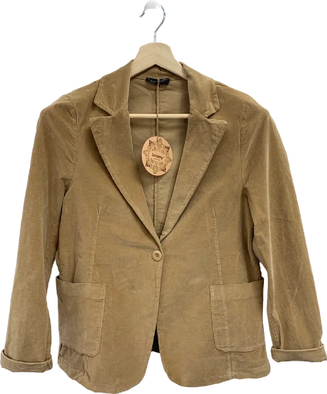 Casual Looks Lacomy Beige Cotton Blazer UK M