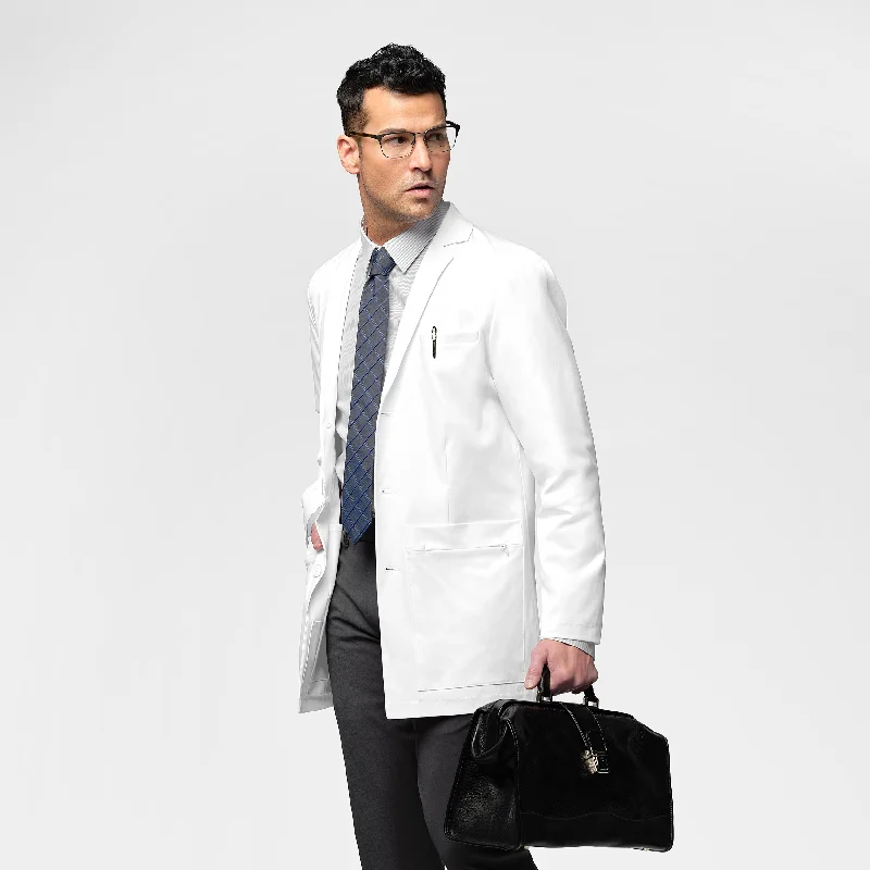 Weekend Wear Slate Men's 34 Inch Doctors Coat - White