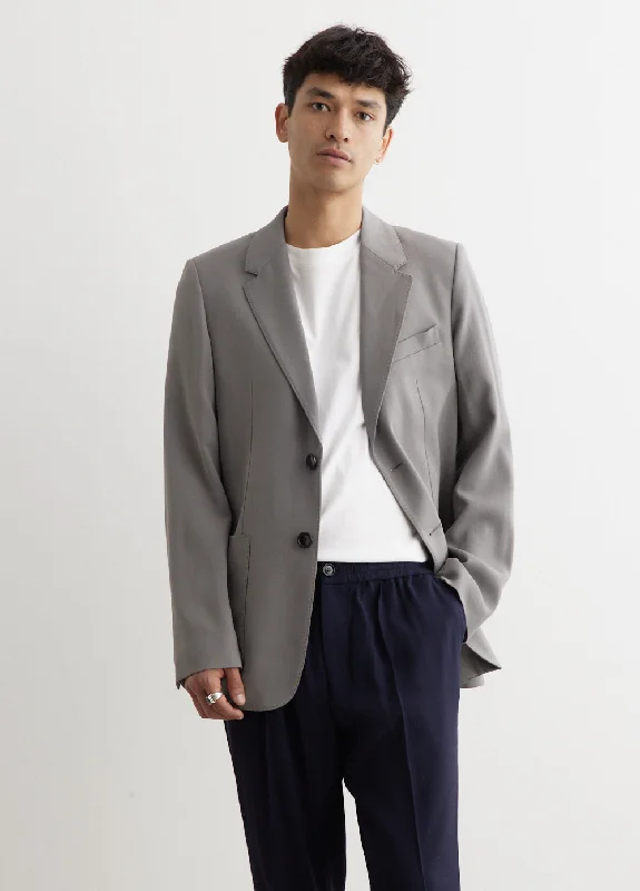 Sleek Outerwear Two Buttons Jacket