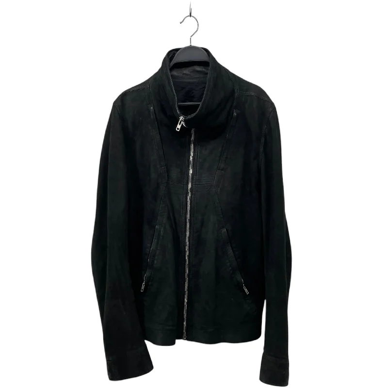 Relaxed Sweaters Rick Owens/Leather Jkt/52/Lambskin/BLK/SPHINX GEO ZIP DETAILS