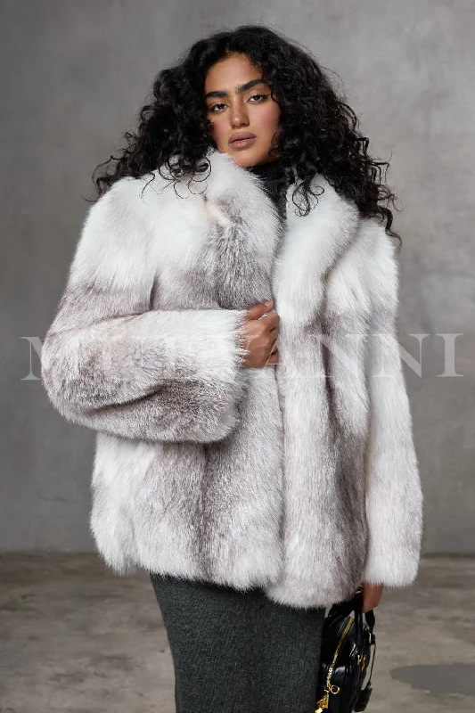 Sporty Blazers TRINA Hooded Artic Fox Fur Coat