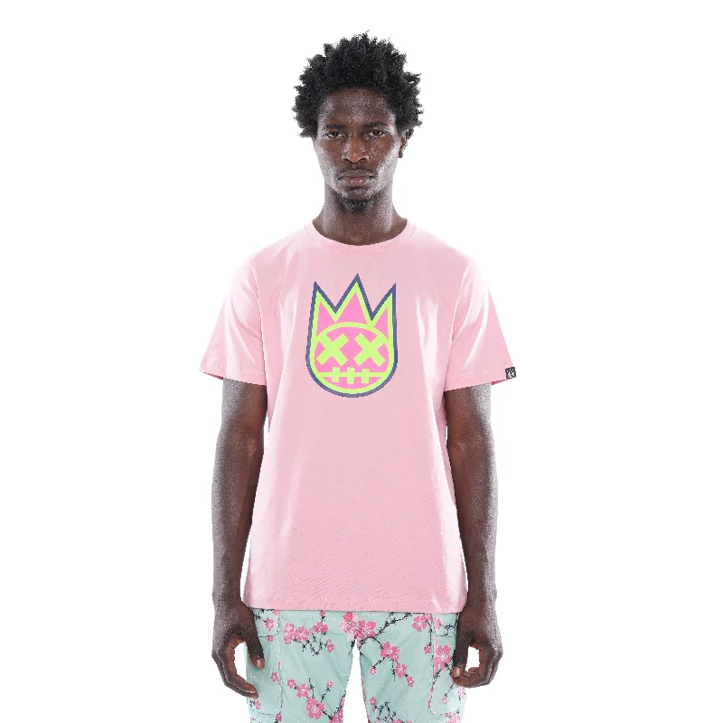 Comfortable Suits 3D CLEAN SHIMUCHAN LOGO  SHORT SLEEVE CREW NECK TEE IN CANDY PINK