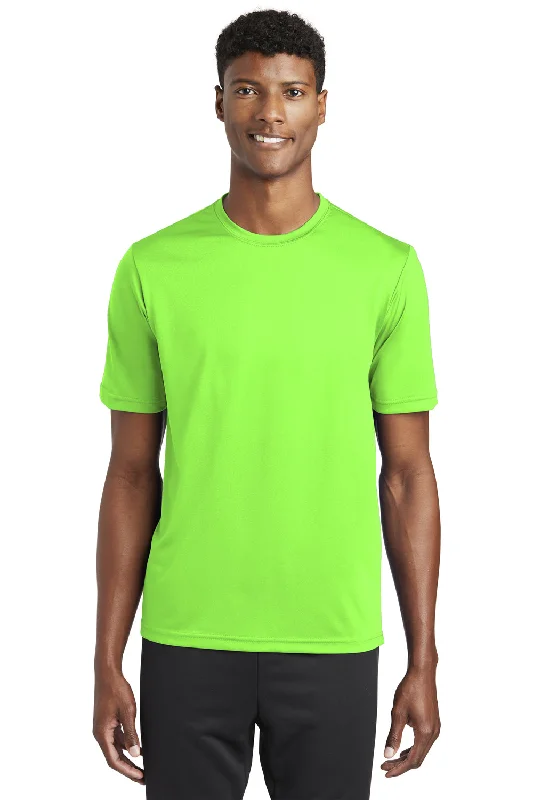 Versatile Outfits Sport-Tek Mens Tough Moisture Wicking Short Sleeve Crewneck T-Shirt - Neon Green