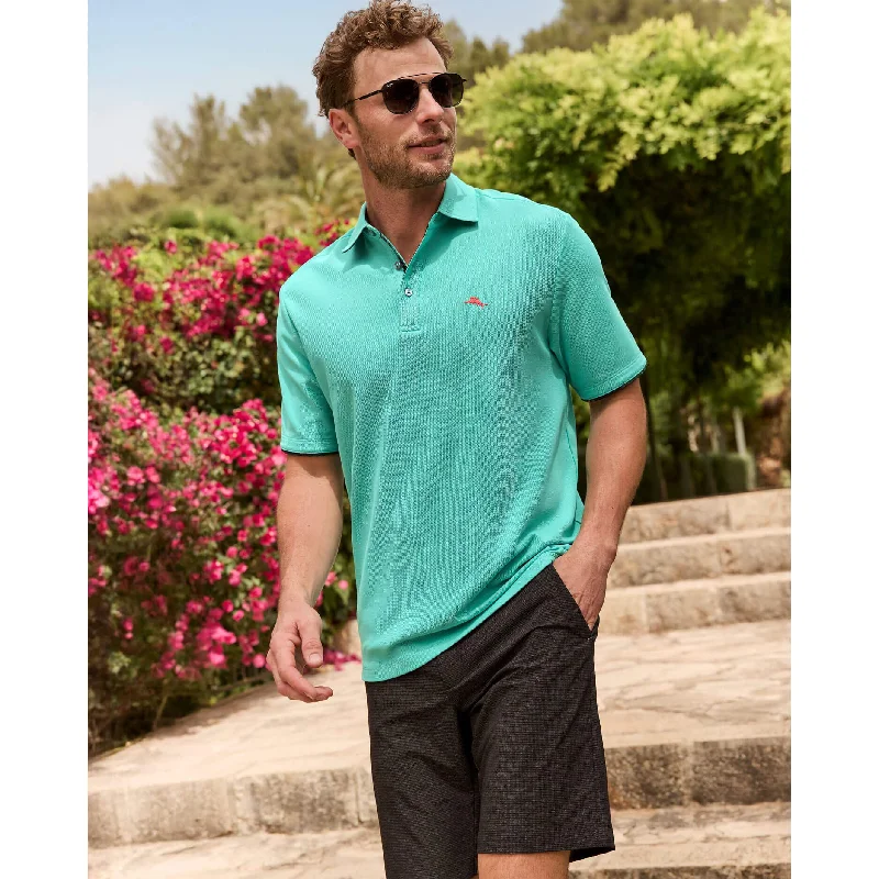 Casual Footwear Tommy Bahama IslandZone Neon Shores Five O'Clock Polo Shirt - Blue Freeze