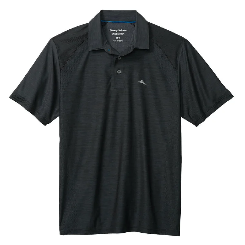 Relaxed Shirts Tommy Bahama Islandzone Performance Palm Coast Polo Shirt - Jet Black*