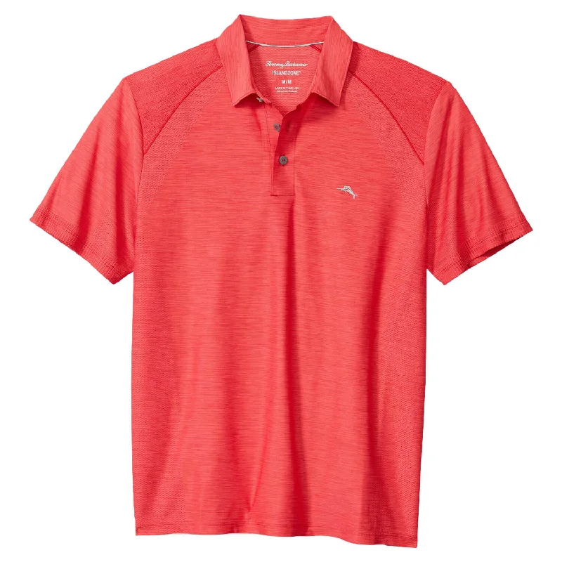 Athletic Vests Tommy Bahama IslandZone Palm Coast Pro Polo Shirt - Paramour Red