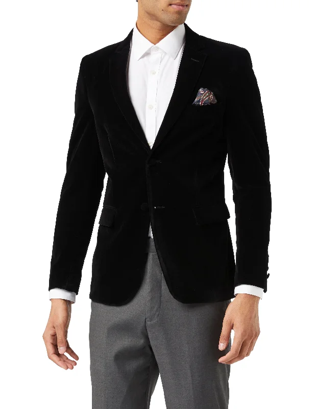 Warm Casuals GARY- BLACK VELVET BLAZER