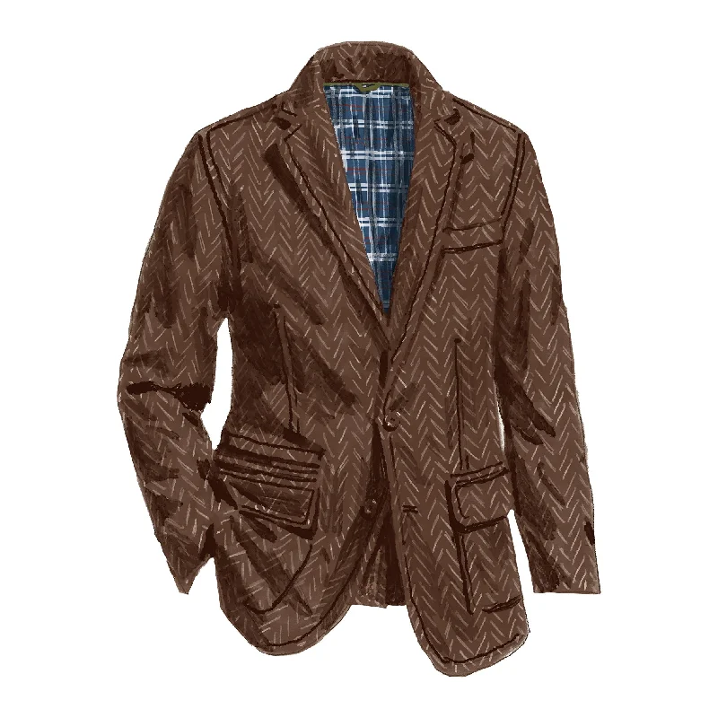 Trendy Hats Back East Herringbone Blazer