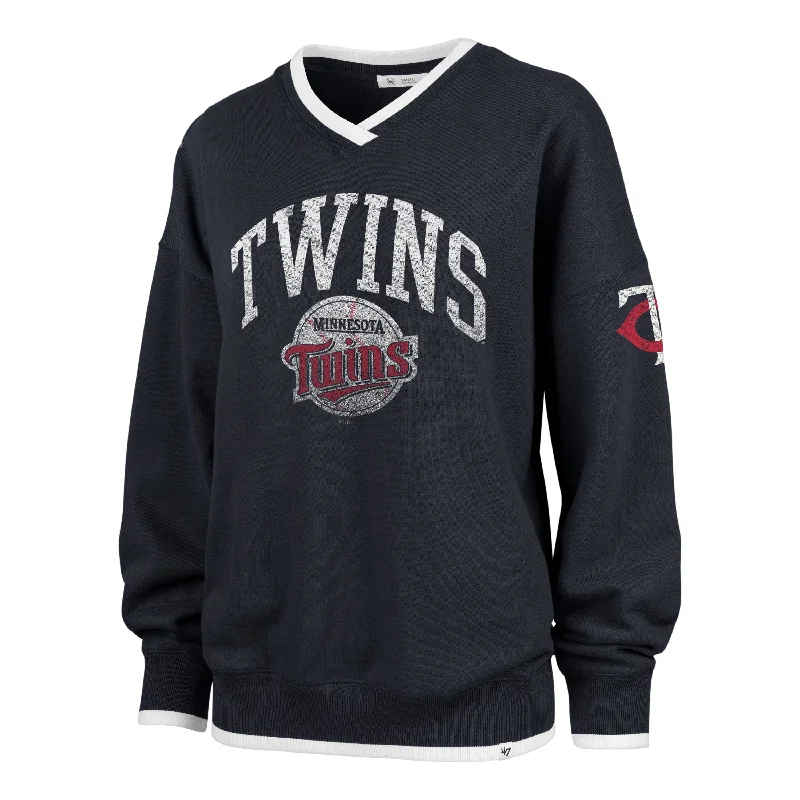 Modern Coats MINNESOTA TWINS COOPERSTOWN WAX PACK DAZE EIGHTIES '47 PULLOVER WOMENS