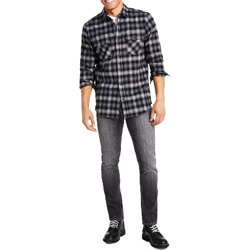 Versatile Jeans INC Mens Nume Cotton Classic Fit Button-Down Shirt