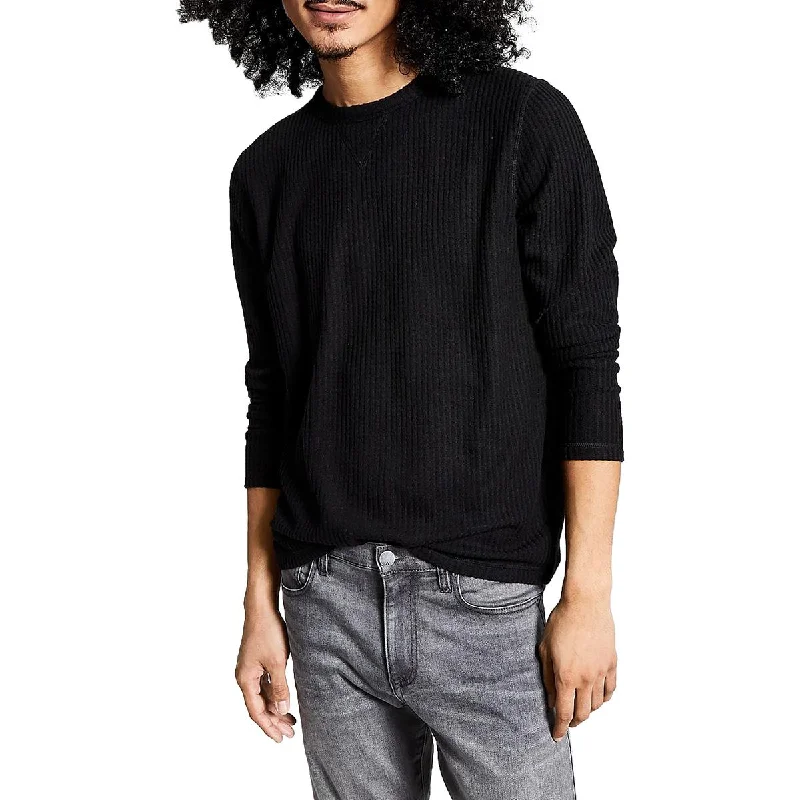 Winter Fashion And Now This Mens Crewneck Knit Thermal Shirt