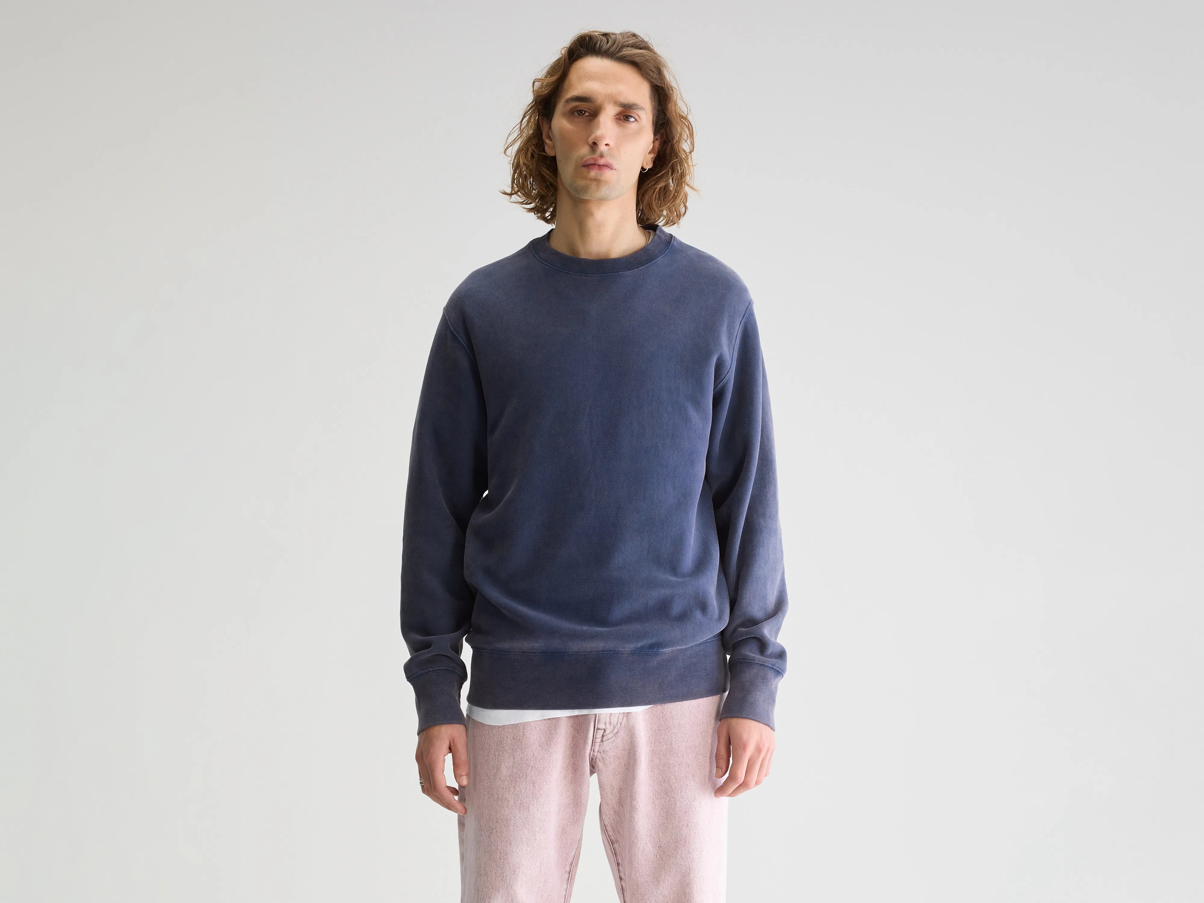 Smart Outfits Flake crewneck sweatshirt (251 / M / REGAL BLUE)