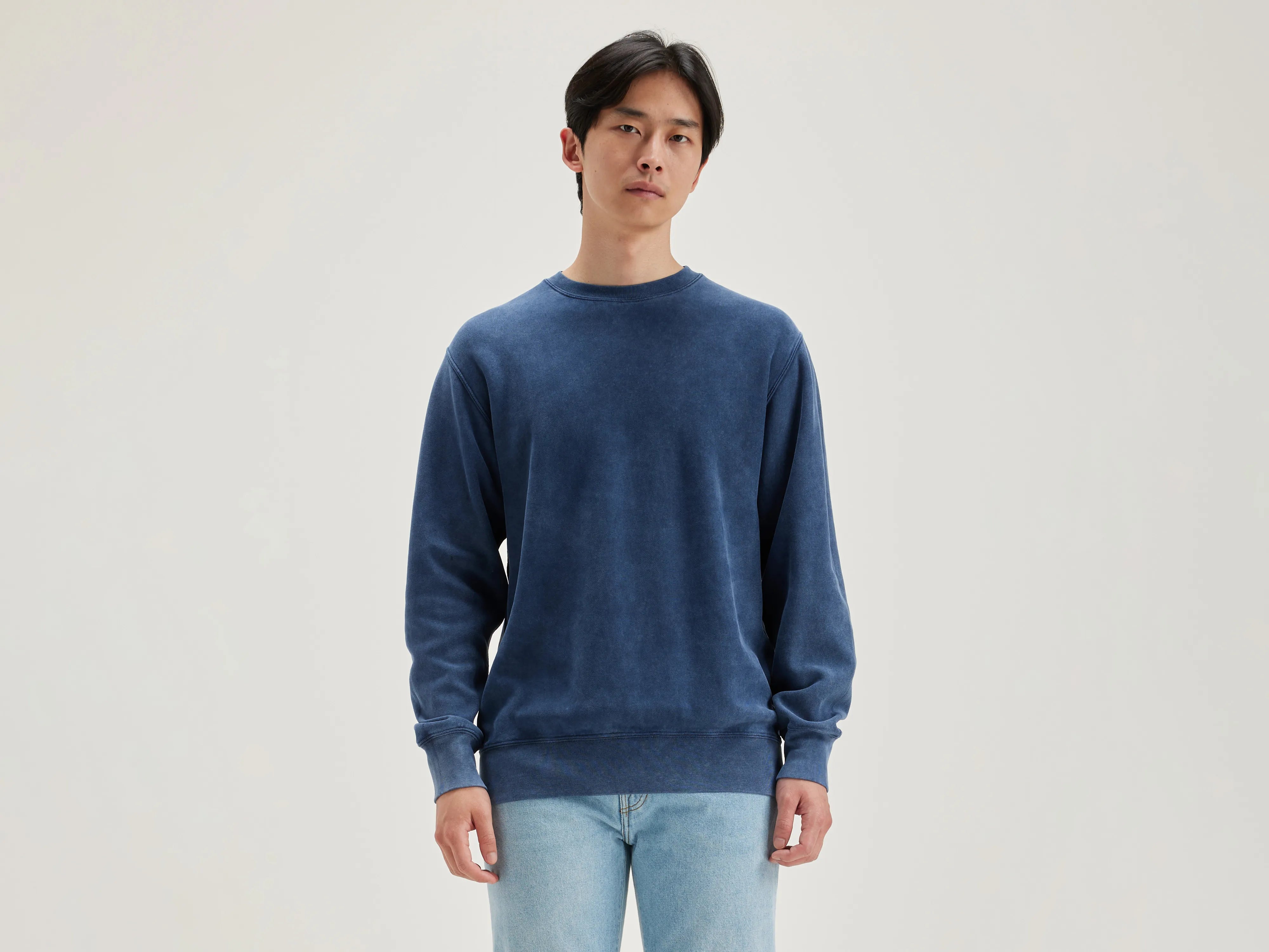 Sleek Pants Flake crew-neck sweatshirt (242 / M / INK)