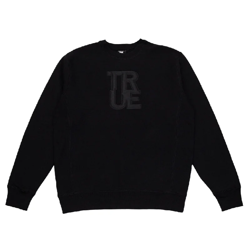 Functional Shirts Men's True Logo Crewneck Sweatshirt Black/Black