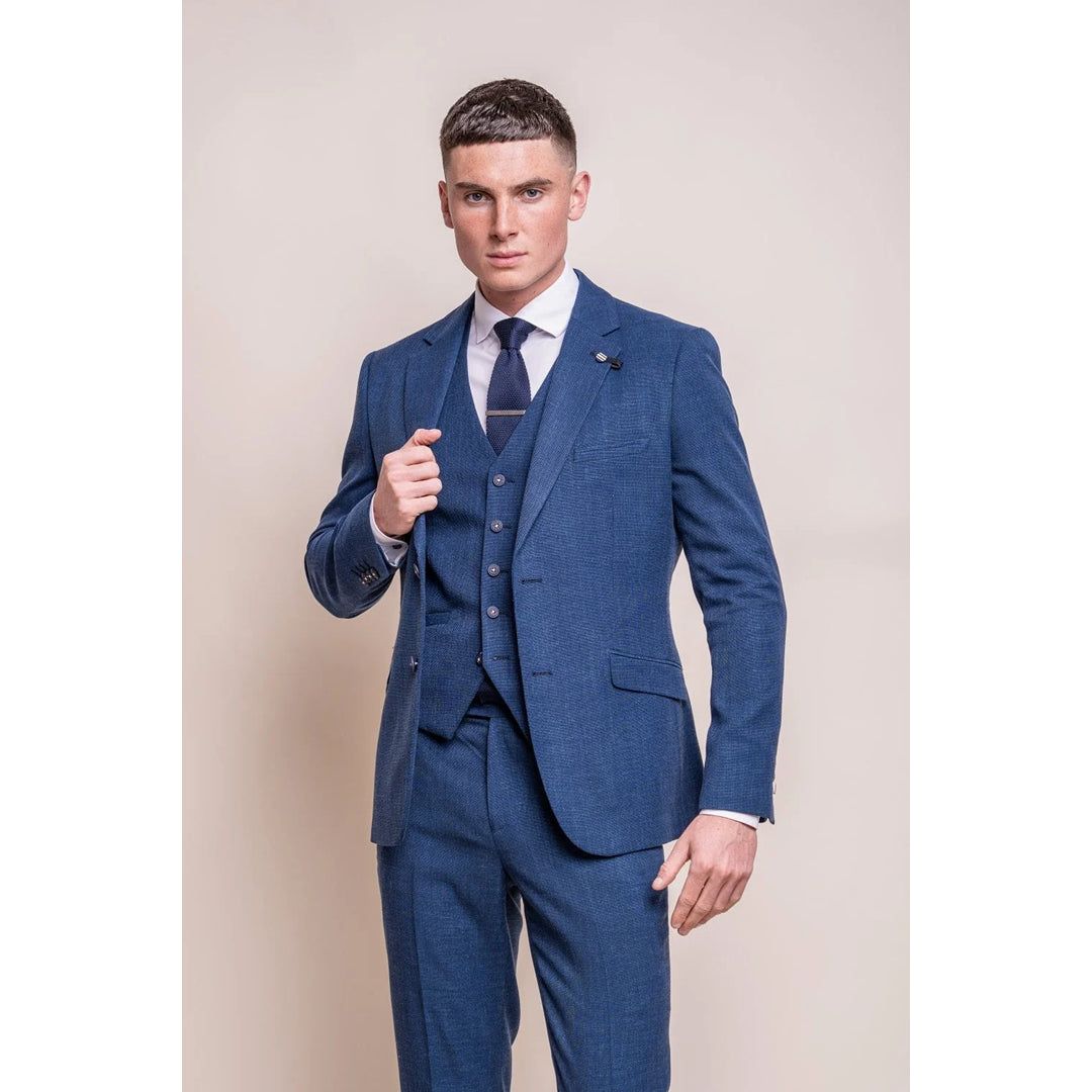 Quilted Jackets Miami - Men's Blue Wedding Blazer