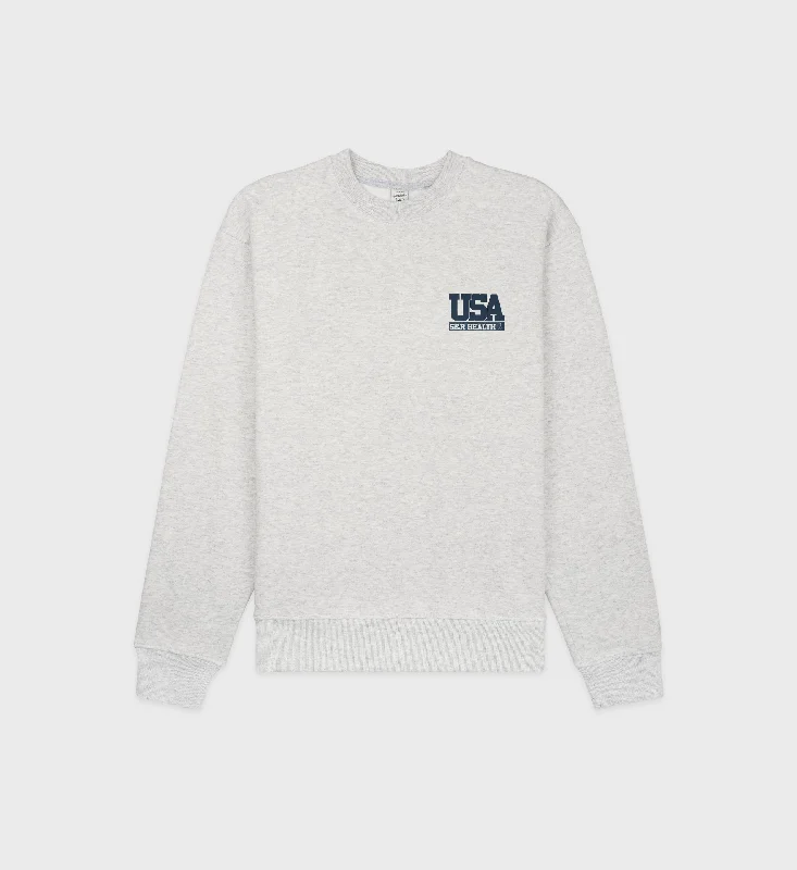 Classic Shirts USA Crewneck - Heather Gray/Navy