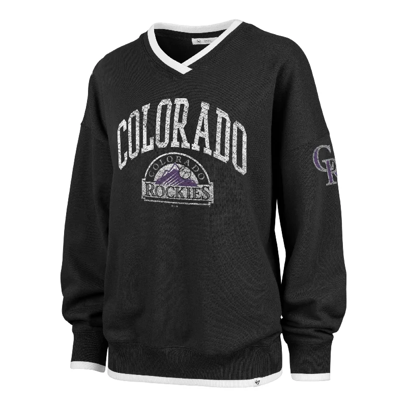 Sporty Bottoms COLORADO ROCKIES COOPERSTOWN WAX PACK DAZE EIGHTIES '47 PULLOVER WOMENS