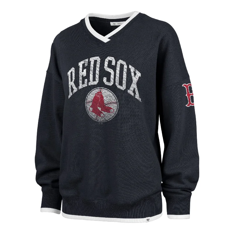 Urban Tops BOSTON RED SOX COOPERSTOWN WAX PACK DAZE EIGHTIES '47 PULLOVER WOMENS