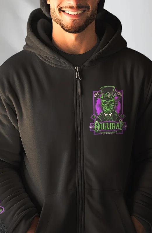 Stylish Casuals Simple Purple Haze Zip Up Hoodie