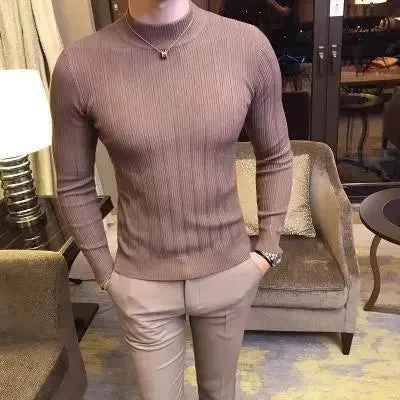 Casual Looks Striped Pattern Sweater For Men