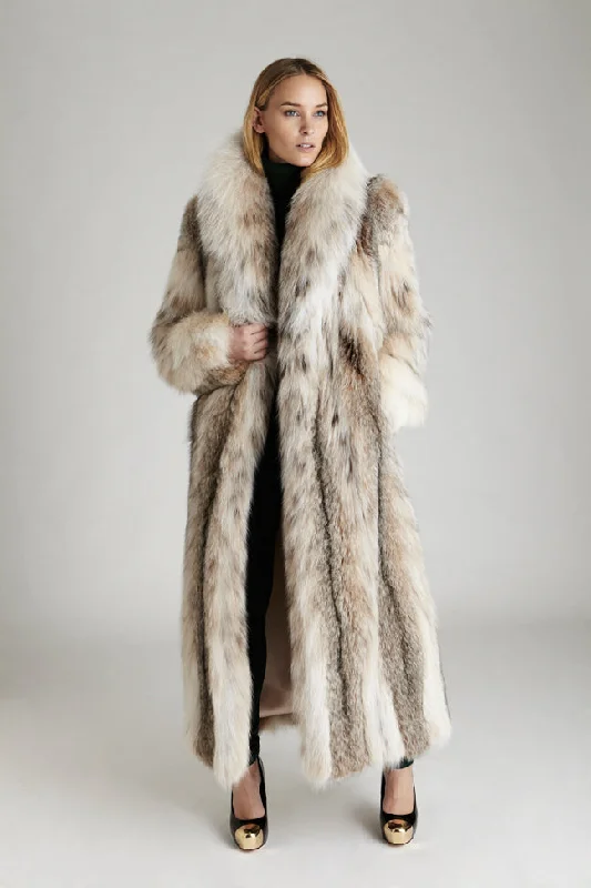 Street Styles Helene Canadian Lynx Fur Coat