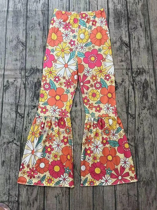 Casual Shorts Adult Floral Yellow Milk Silk Trousers