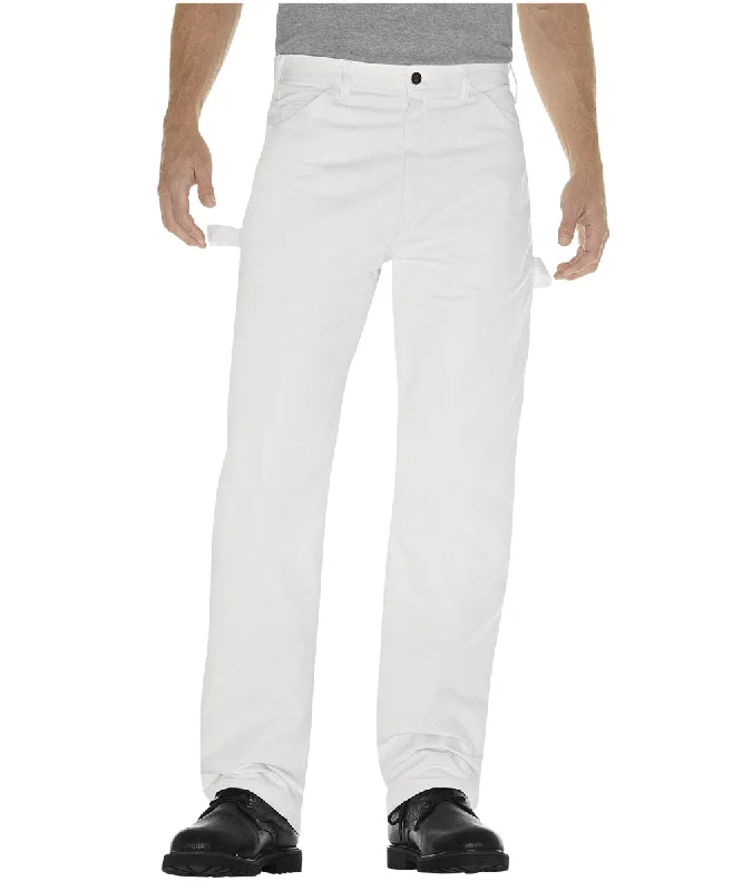 Sleek Outerwear Dickies White Painter’s Pants - White