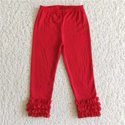 Casual Sneakers E2-27 Red Ruffle Trousers