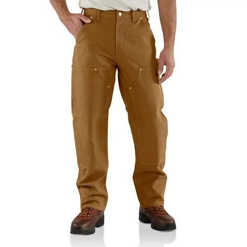 Cool T-shirts Men's Loose-Fit Firm Duck Double-Front Work Pants - Brown