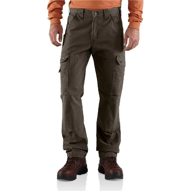 Casual Looks Men'S Ripstop Cargo Work Pants (Dark Brown)