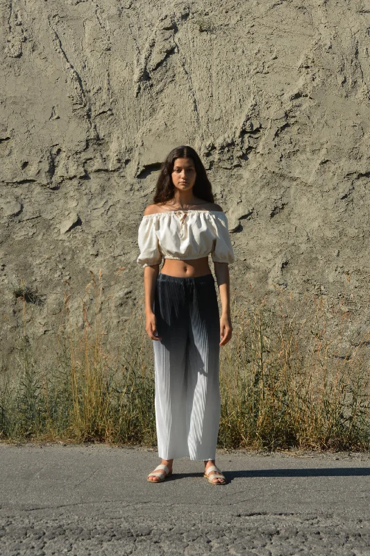 Rain Jackets OMBRE PLEATED WIDE LEG PANT