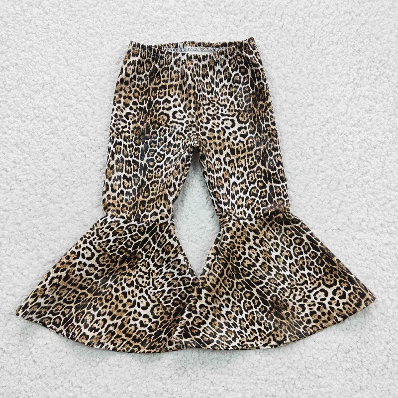 Trendy Joggers P0050 leopard print pants leather pants