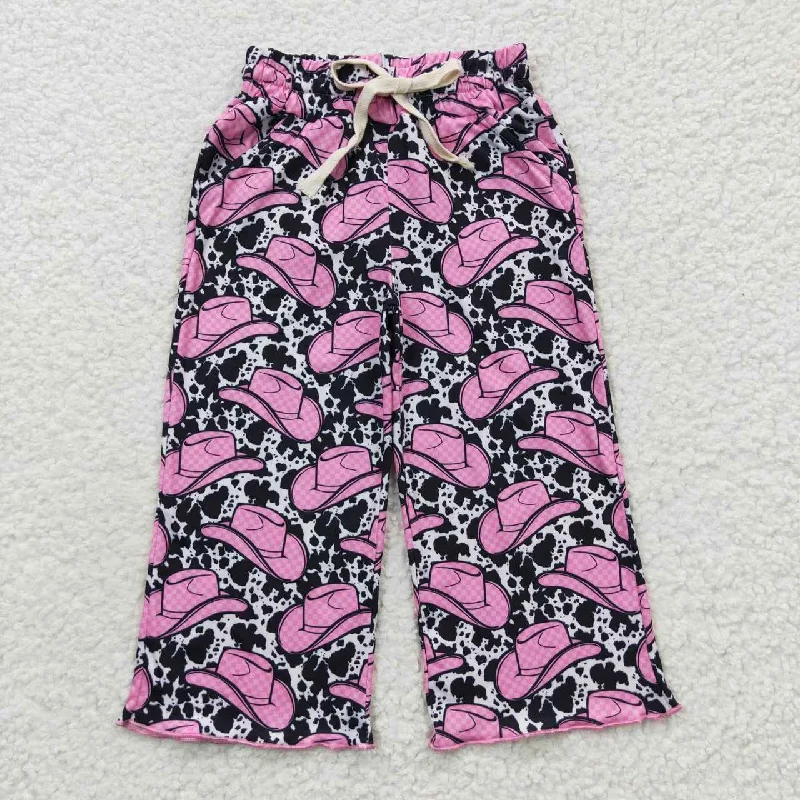 Basic Casuals P0137 Pink Hat Cow Print Trousers