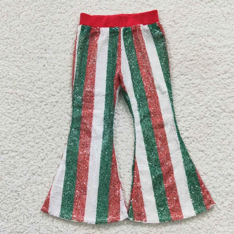 Cool Shorts P0199 Red and Green Sequined Trousers