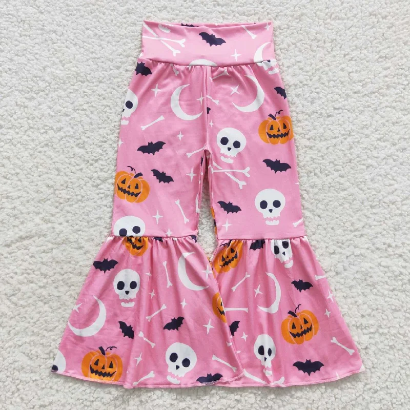 Urban Tops P0218 Pumpkin Moon Bat Pink Trousers